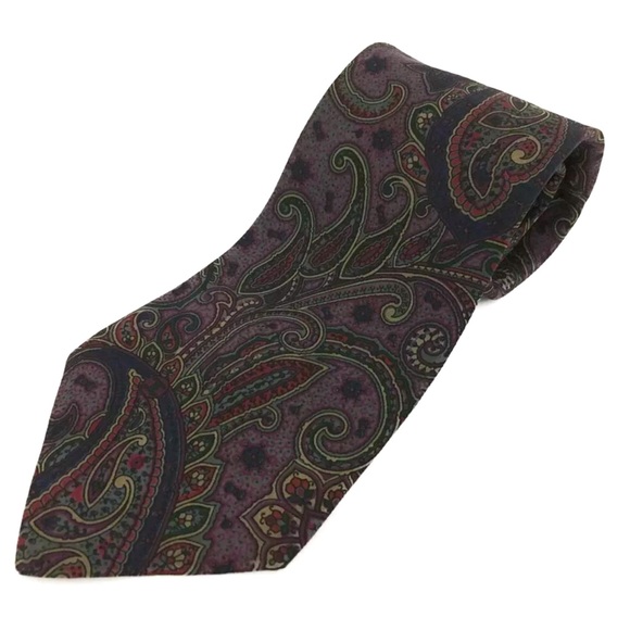 Chanel Paisley Print Silk Tie - Picture 1 of 7